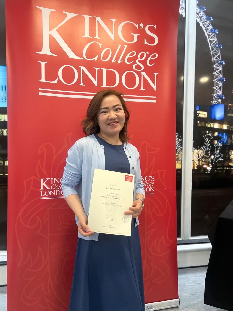 King’s College London университетіндегі халықаралық ғылыми тағылымдама: Денсаулық сақтау менеджменті мен геномика саласындағы жаңа горизонттар
