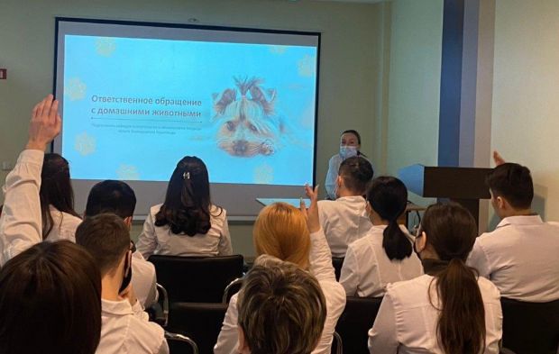 Посетили приют для бездомных животных