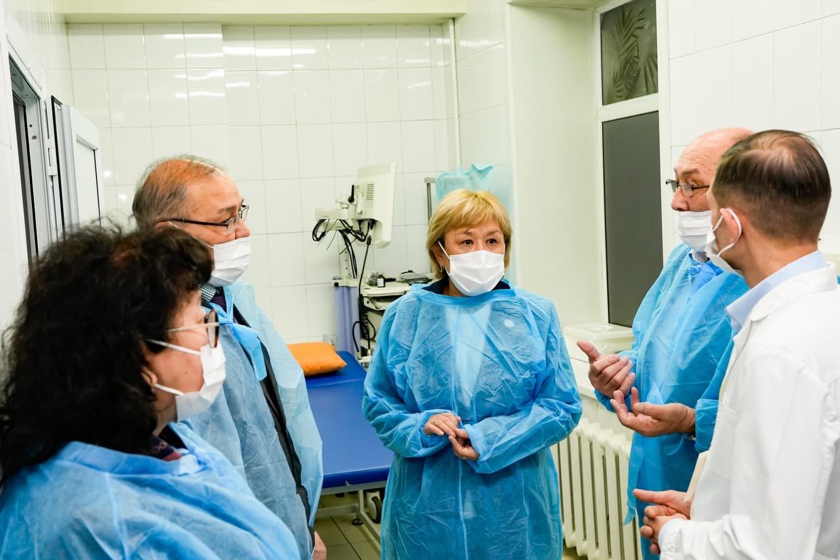 Working visit of the Deputy Akim of the Karaganda Region to the "KMU" NCJSC Clinic 