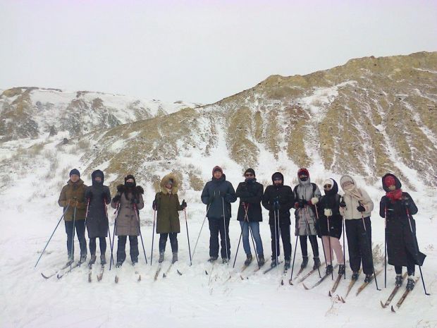 Демалыс күндері шаңғымен сырғанау